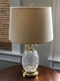 76 waterford crystal hospitality pineapple lamp