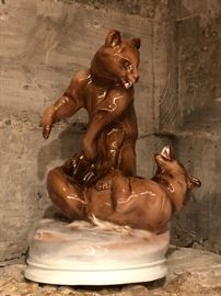 Zsolney Hungary Playful Bears Figurine