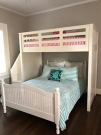 Pottery Barn Catalina Stair Loft Bed & Lower Bed Set