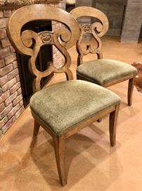 Pair of Italian Neoclassical Style Side Chairs