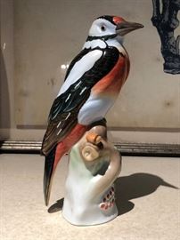 Herend Hungary Hand-Painted Woodpecker Figurine