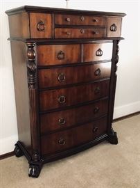 19th Century Style Bow-Front Chest of Drawers