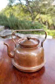 Mini vintage Swedish copper kettle. $25