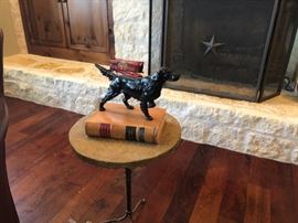 Bronze Irish Setter statue. $75