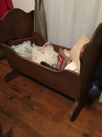 Old wooden cradle