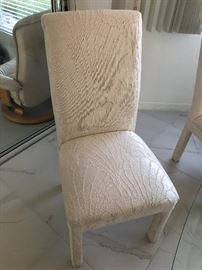 White cloth chair