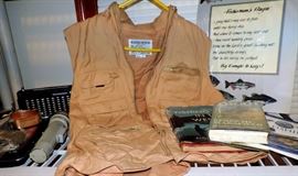 FISHING VEST, BOOKS & PRINT