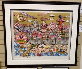 Charles Fazzino Coney Island, Betty Boop, Popeye