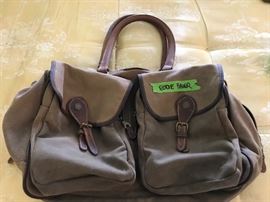 We found several travel bags...This is a nice older Eddie Bauer.