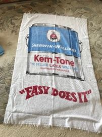 We thought this vintage towels was cute;) there are several older tea towels, linens, etc.