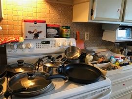 I don’t even think our fella cooked much be he has a nice collection of solid cookware.