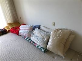 Good pillows- two new down ones and a couple just back from the cleaners. Dang, these are expensive!