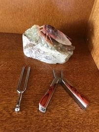 A few odd items...check out the cool carved cicada