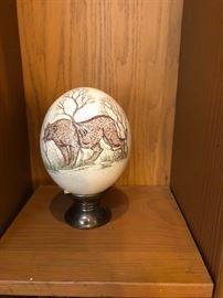 Ostrich Egg hand painted from Africa. 