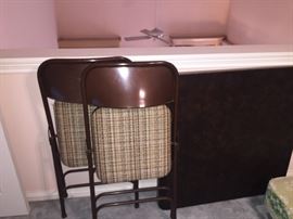 folding table and chairs