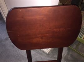 wooden TV trays