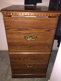 wooden file cabinet