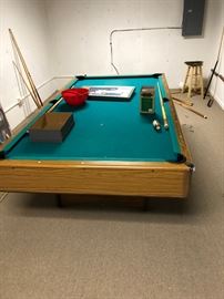 light metal folding legs pool table EASY TO REMOVE! and in great shape