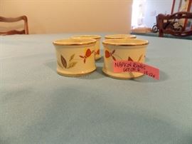 Jewel Tea Napkin Rings Set of 4