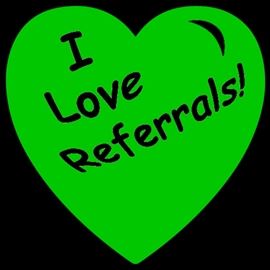 i love referrals green