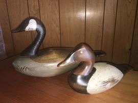 Ducks Unlimited signed decoy ducks 