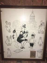 This a Mort Walker original art piece- we believe it is pen and ink.  