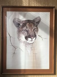 Vintage Phil Prentice cougar print 
