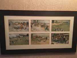 Cecil Aldin framed print set 