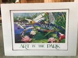 Local Columbia artist Paul C Jackson signed and numbered 13/1000 1994 Art in the Park 