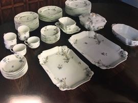 52 pc set of Haviland Limoges Corn Flower Wheat Schleiger 73 