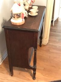 Side view of antique table 50.00