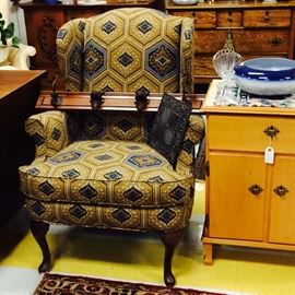 Newly upholstered chair