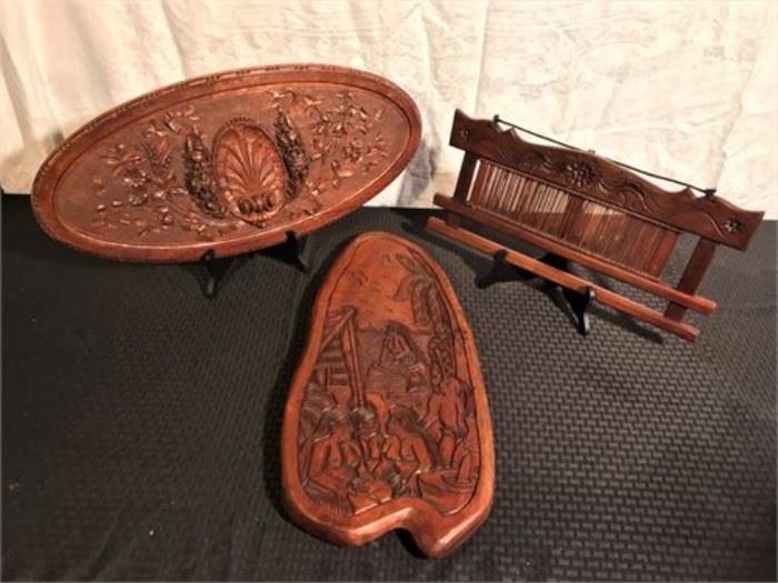  Hand Carved Dercorative Ityems   http://www.ctonlineauctions.com/detail.asp?id=774696