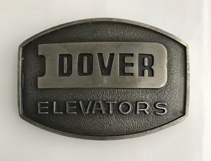 Dover Elevators Ad Buckle