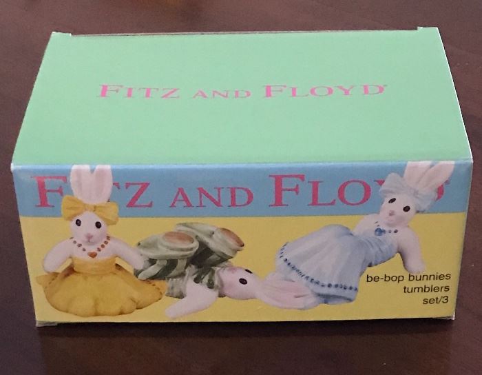 Fitz and Floyd Bunny Tumblers