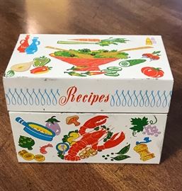 Tin Litho Recipe Box
