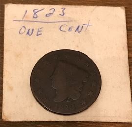 1823 U.S. Cent