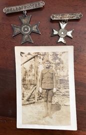 World War One Sharpshooter and Pistol Sharpshooter Medals