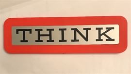 Vintage IBM Think Sign