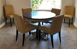 Cocoon Interiors Kravet Pedestal Dining Table w Leaf
Copenhagen Dining Chairs (6)