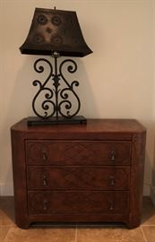 3-Drawer Leather Dresser La Maison Interiors