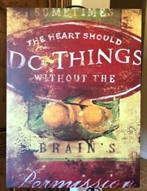 Art: Large Canvas "Sometimes the Heart…"