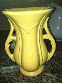 antique McCoy flower vase 