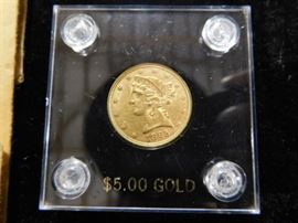 1895 $5.00 Gold Liberty coin