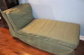light sage green chaise lounger