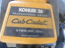 2013 Cub Cadet Z-Force S zero turn 60 Inch Deck. Kohler 26 Professional Grade Vtwin OHV 725 CC 716 working hours 