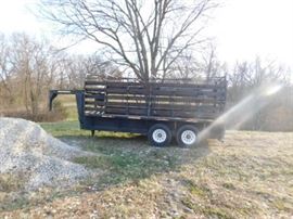 Stock Trailer double axel Scott custom trailer 