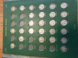Mercury Roosevelt Dimes 