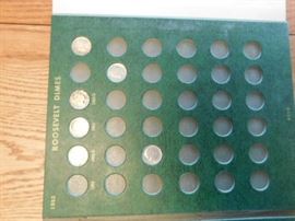 Mercury Roosevelt Dimes 