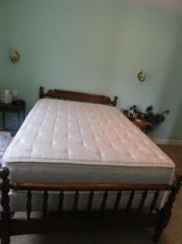 Queen Bed  and Wood Frame 